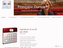 Tablet Screenshot of francoisedumas.net